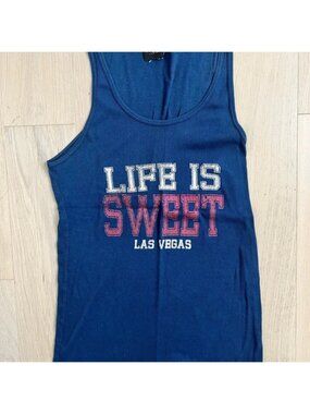 Life is Sweet Navy Tank